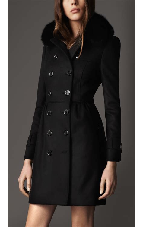 burberry fur coats|Burberry women's coat.